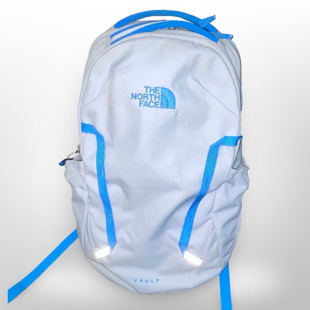 The North Face Womens Vault Backpack Blue FlexVent Laptop Bag Daypack Commuter